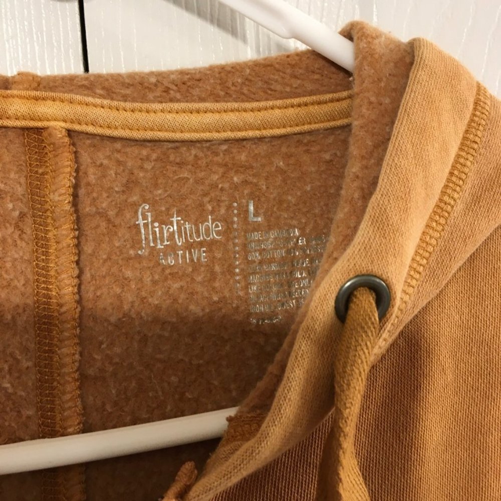 Flirtitude Cropped Zipper Hoodie - Picture 2 of 7